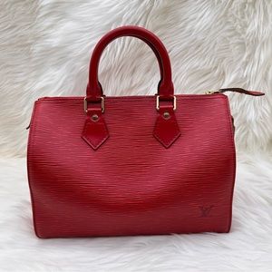 LOUIS VUITTON EPI RED SPEEDY 30